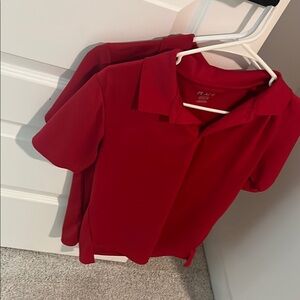 The Children's Place 2 Red Short Sleeve Collared Polo T-Shirt